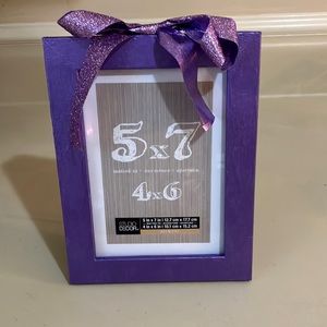 5x7 purple baby bow picture frame